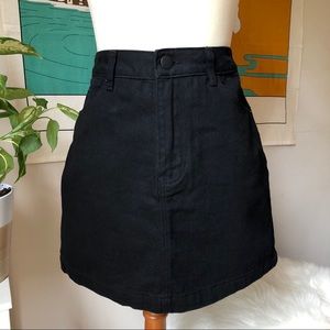 NWT Forever 21 Black denim skirt